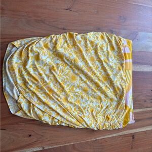 Free People Yellow Sarong Skirt